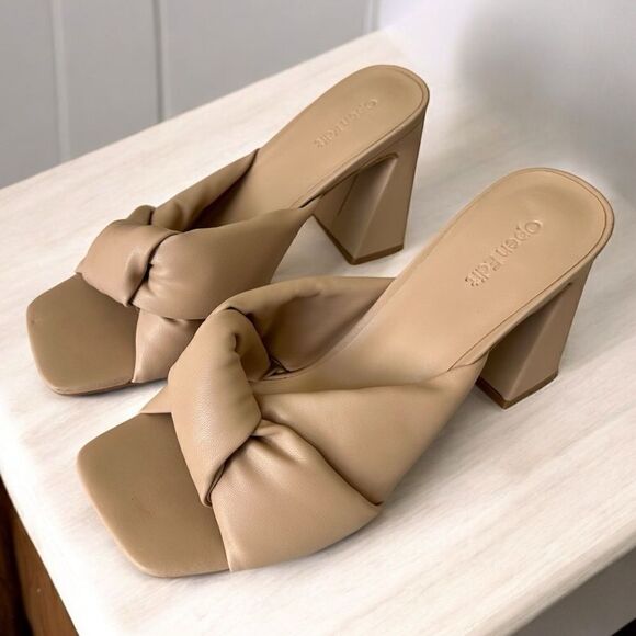 Open Edit Saydee Sandal, Color Nude Cream - Picture 3 of 14